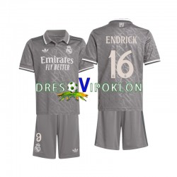 Real Madrid Endrick 16 Dres Treći 2024-2025 Kratkih Rukava ,Dječji Komplet
