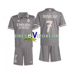 Real Madrid Ronaldo 7 Dres Treći 2024-2025 Kratkih Rukava ,Dječji Komplet
