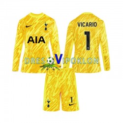 Tottenham Hotspur Golmanski Vicario 1 Dres Domaći 2024-2025 Dugim Rukavima ,Dječji Komplet