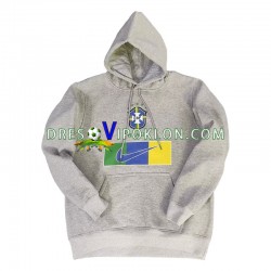 Brazil Sivo Pulover Hoodie 2022-2023 ,Muški