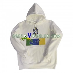 Brazil Bijela Pulover Hoodie 2022-2023 ,Muški