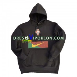 Portugal Crno Pulover Hoodie 2022-2023 ,Muški