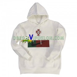 Portugal Bijela Pulover Hoodie 2022-2023 ,Muški