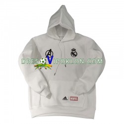 Real Madrid Bijela Pulover Hoodie 2022-2023 ,Muški