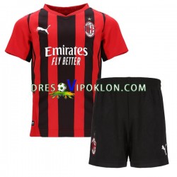 AC Milan Dres Domaći 2021-2022 Kratkih Rukava ,Dječji Komplet