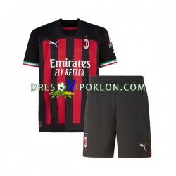 AC Milan Dres Domaći 2022-2023 Kratkih Rukava ,Dječji Komplet