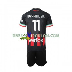 AC Milan Ibrahimovic 11 Dres Domaći 2022-2023 Kratkih Rukava ,Dječji Komplet