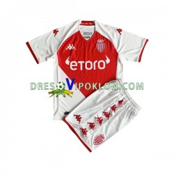 AS Monaco Dres Domaći 2022-2023 Kratkih Rukava ,Dječji Komplet