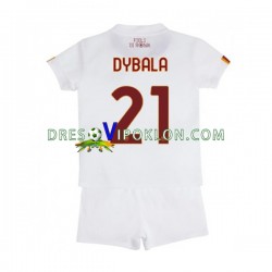 Roma Paulo Dybala 21 Dres Gostujući 2022-2023 Kratkih Rukava ,Dječji Komplet