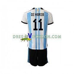 Argentina Di Maria 11 Dres Domaći World Cup 2022 Kratkih Rukava ,Dječji Komplet