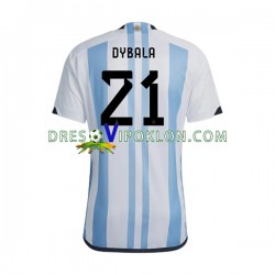 Argentina Dybala 21 Dres Domaći World Cup 2022 Kratkih Rukava ,Muški