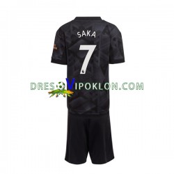 Arsenal Saka 7 Dres Gostujući 2022-2023 Kratkih Rukava ,Dječji Komplet