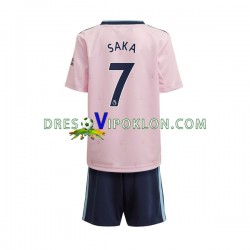 Arsenal Saka 7 Dres Treći 2022-2023 Kratkih Rukava ,Dječji Komplet