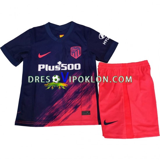 Atlético Madrid Dres Gostujući 2021-2022 Kratkih Rukava ,Dječji Komplet