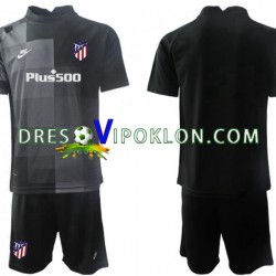 Atlético Madrid Golmanski Dres Gostujući 2021-2022 Kratkih Rukava ,Dječji Komplet