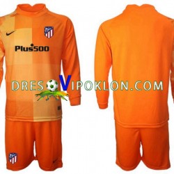 Atlético Madrid Golmanski Dres Domaći 2021-2022 Dugim Rukavima ,Dječji Komplet