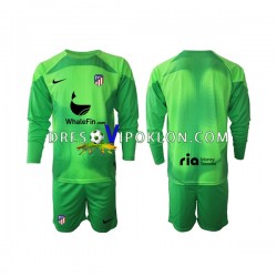 Atlético Madrid Golmanski Dres Domaći 2022-2023 Dugim Rukavima ,Dječji Komplet
