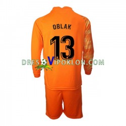 Atlético Madrid Golmanski Jan Oblak 13 Dres Domaći 2021-2022 Dugim Rukavima ,Dječji Komplet