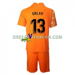 Atlético Madrid Golmanski Jan Oblak 13 Dres Domaći 2021-2022 Kratkih Rukava ,Dječji Komplet