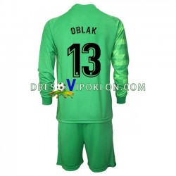 Atlético Madrid Golmanski Jan Oblak 13 Dres Treći 2021-2022 Dugim Rukavima ,Dječji Komplet
