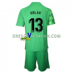 Atlético Madrid Golmanski Jan Oblak 13 Dres Treći 2021-2022 Kratkih Rukava ,Dječji Komplet