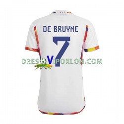 Belgija De Bruyne 7 Dres Gostujući World Cup 2022 Kratkih Rukava ,Muški