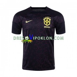 Brazil Golmanski Dres Domaći World Cup 2022 Kratkih Rukava ,Muški