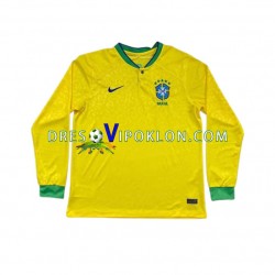 Brazil Dres Domaći World Cup 2022 Dugim Rukavima ,Muški