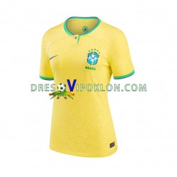 Brazil Dres Domaći World Cup 2022 Kratkih Rukava ,Ženski