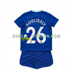 Chelsea Kalidou Koulibaly 26 Dres Domaći 2022-2023 Kratkih Rukava ,Dječji Komplet