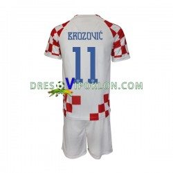 Hrvatska Brozovic 11 Dres Domaći World Cup 2022 Kratkih Rukava ,Dječji Komplet