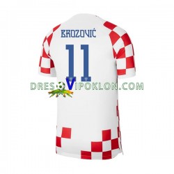 Hrvatska Brozovic 11 Dres Domaći World Cup 2022 Kratkih Rukava ,Muški