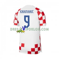 Hrvatska Kramaric 9 Dres Domaći World Cup 2022 Kratkih Rukava ,Muški