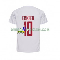 Danska Christian Eriksen 10 Dres Gostujući World Cup 2022 Kratkih Rukava ,Muški