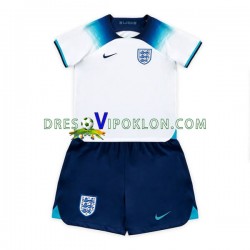Engleska Dres Domaći World Cup 2022 Kratkih Rukava ,Dječji Komplet