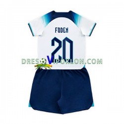 Engleska Foden 20 Dres Domaći World Cup 2022 Kratkih Rukava ,Dječji Komplet