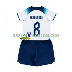 Engleska Henderson 8 Dres Domaći World Cup 2022 Kratkih Rukava ,Dječji Komplet