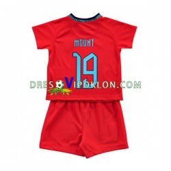 Engleska Mount 19 Dres Gostujući World Cup 2022 Kratkih Rukava ,Dječji Komplet