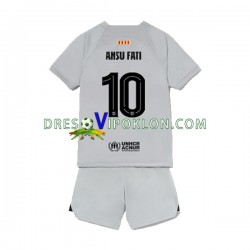 FC Barcelona Ansu Fat 10 Dres Treći 2022-2023 Kratkih Rukava ,Dječji Komplet