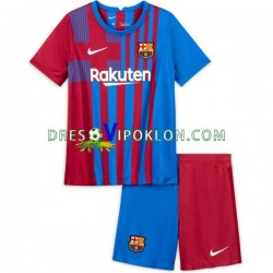 FC Barcelona Dres Domaći 2021-2022 Kratkih Rukava ,Dječji Komplet