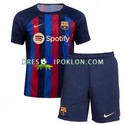 FC Barcelona Dres Domaći 2022-2023 Kratkih Rukava ,Dječji Komplet