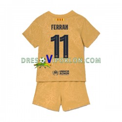 FC Barcelona Ferran Torres 11 Dres Gostujući 2022-2023 Kratkih Rukava ,Dječji Komplet