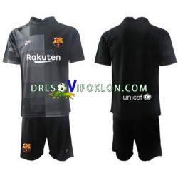 FC Barcelona Golmanski Dres Gostujući 2021-2022 Kratkih Rukava ,Dječji Komplet