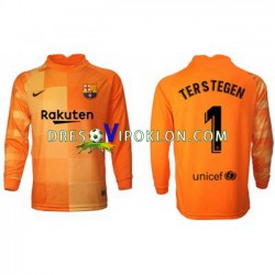 FC Barcelona Golmanski Ter Stegen 1 Dres Domaći 2021-2022 Dugim Rukavima ,Muški