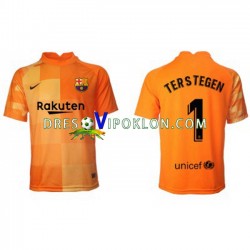 FC Barcelona Golmanski Ter Stegen 1 Dres Domaći 2021-2022 Kratkih Rukava ,Muški