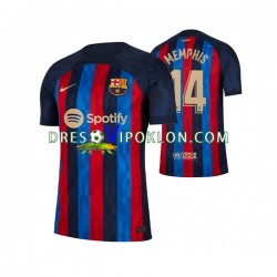 FC Barcelona Memphis Depay 14 Dres Domaći 2022-2023 Kratkih Rukava ,Muški