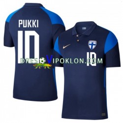 Finska Teemu Pukki 10 Euro 2020 Dres Gostujući Kratkih Rukava ,Muški