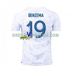 Francuska Benzema 19 Dres Gostujući World Cup 2022 Kratkih Rukava ,Muški