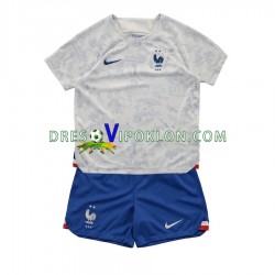 Francuska Dres Gostujući World Cup 2022 Kratkih Rukava ,Dječji Komplet