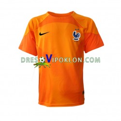 Francuska Golmanski Dres Gostujući World Cup 2022 Kratkih Rukava ,Muški